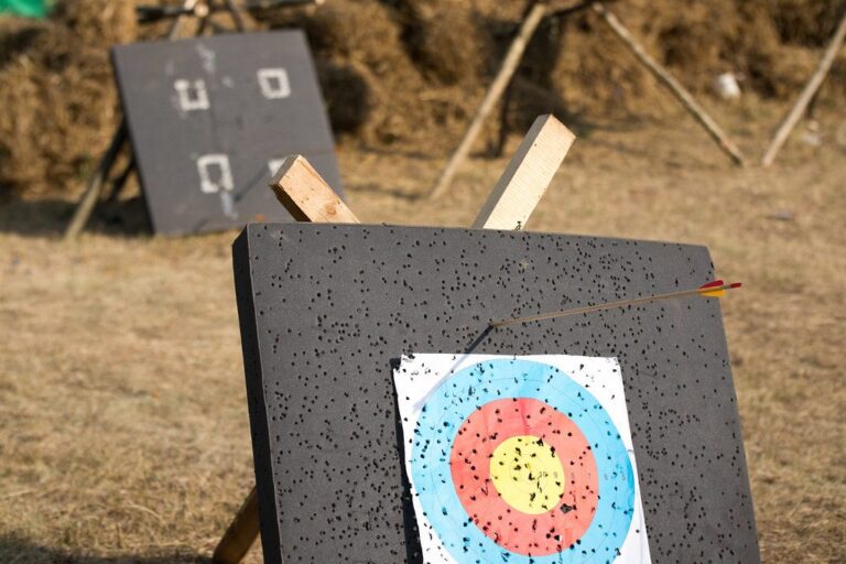Targets at an archery range