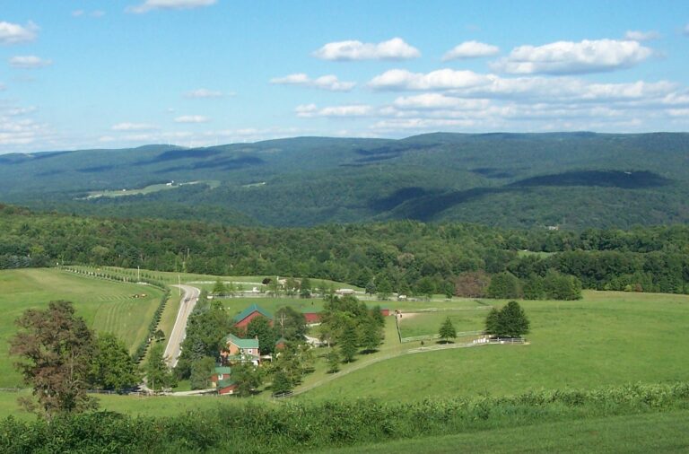 Laurel Highlands farms and ridges from Kentuck Knob, Fayette County