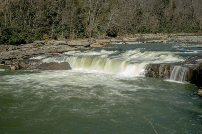 Youghiogheny River rushing over Ohiopyle Falls, Fayette County