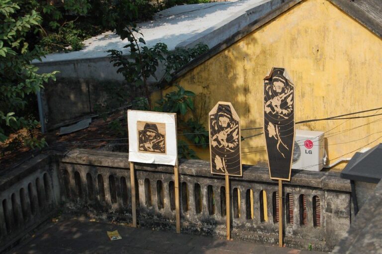 Rifle targets on wooden frames