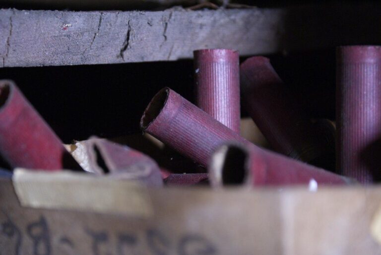 Spent shotgun shells